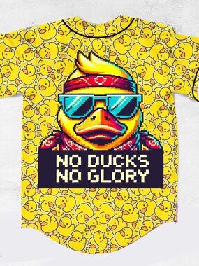 Da Tweekaz No Ducks No Glory Rave Baseball Jersey